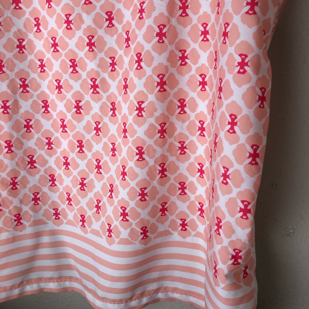 Tommy Hilfiger Peach Boxy Cut Shirt XL - Picture 5 of 7